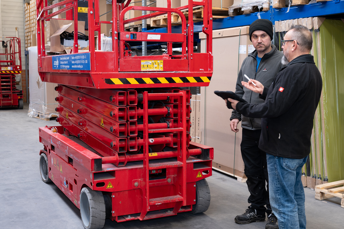 Arbeitssicherheit Hubarbeitsbühne